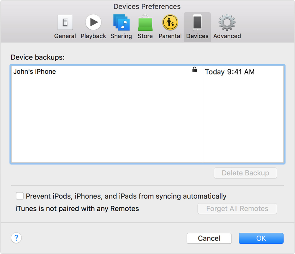 itunes-elcapitan-device-preferences - Business Phones & Office Phone Systems St. Louis, MO | Metropark Communications Inc.